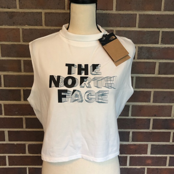NWT NEW The North Face Womens Coordinates Mock-Neck Tank Top Crop White Size XL - Picture 2 of 10